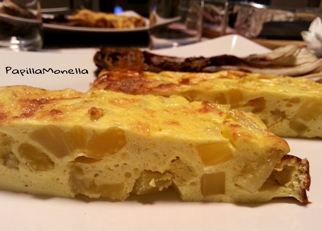 Frittata di sedano allo zafferano e salvia