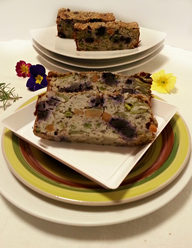 Plumcake salato alle verdure di primavera ricetta light