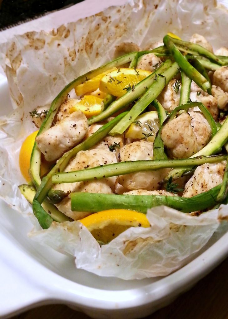 Cartoccio di pollo con asparagi e miele ricetta facile