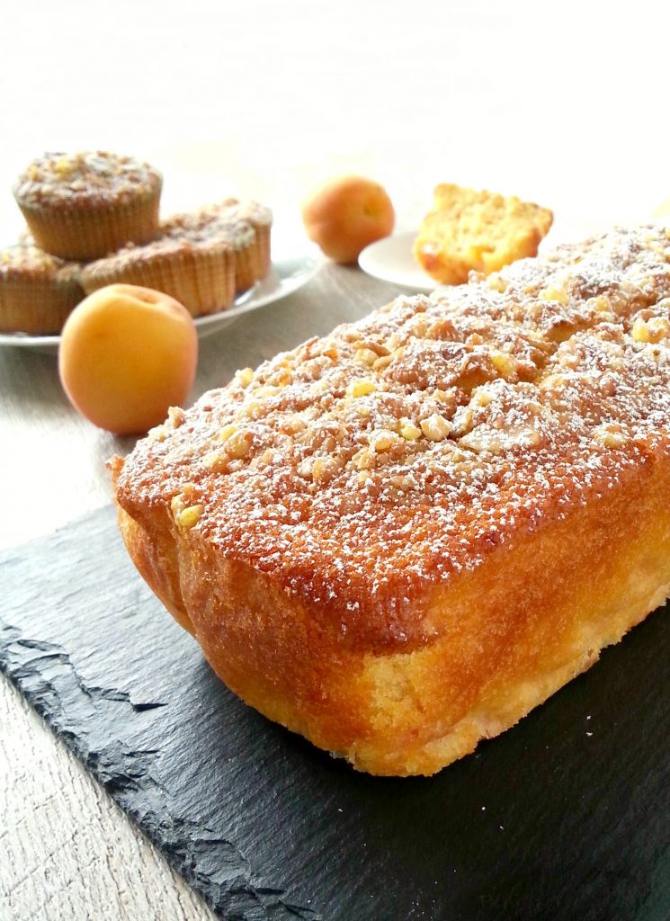 Plum cake leggero alla doppia albicocca senza burro