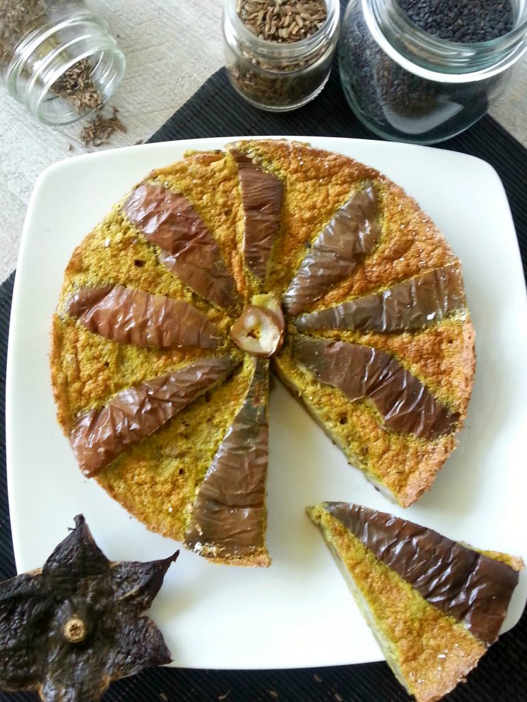 Frittata speziata di melanzane viola ricetta light