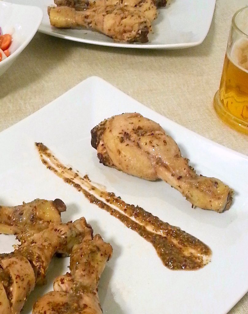 Fusi di pollo alla birra con senape di Meaux veloci e facili