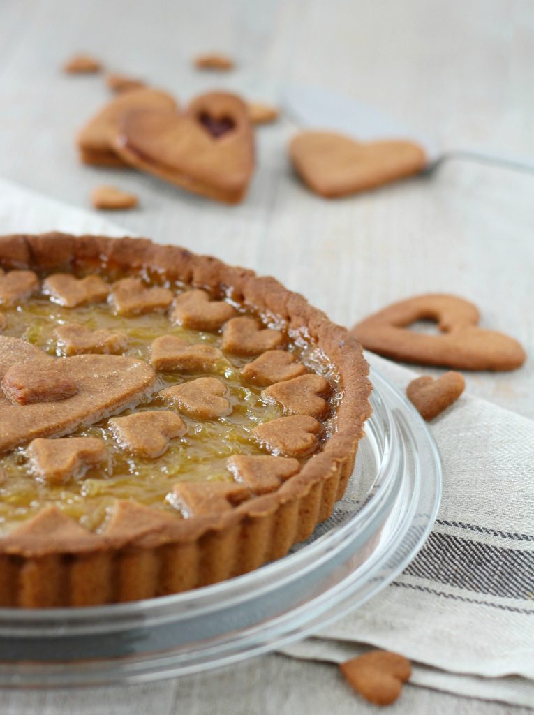 Crostata veggie al farro e bergamotto senza latticini