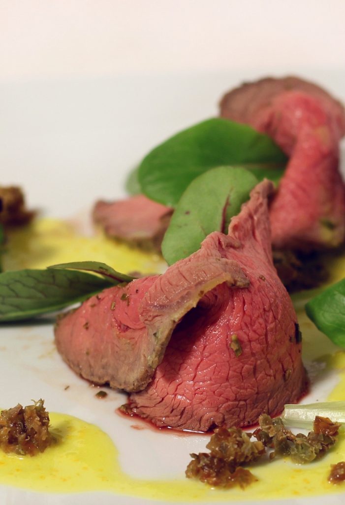 Roast beef senape e rosmarino con salsa agrumata RICETTA VELOCE