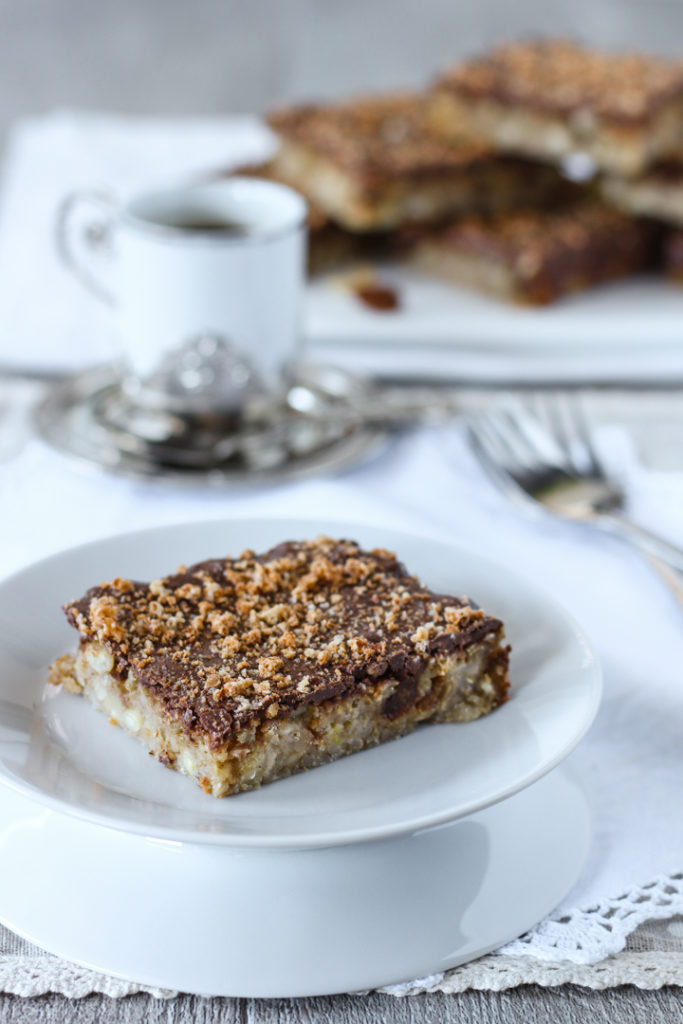 Quadrotti orzo mela e cioccolato senza grassi