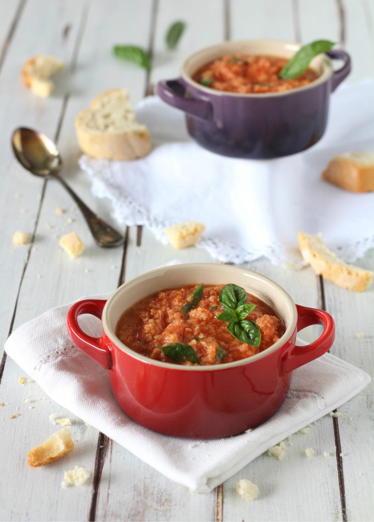 Pappa cruda al pomodoro ricetta estiva light