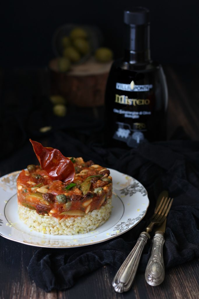 Riso integrale olio e limone con salsa agghiotta VillaPonte