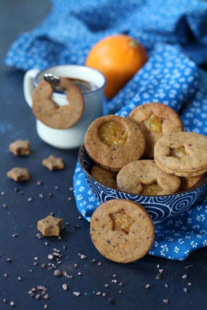 Frollini veg al farro cioccolato e arancia