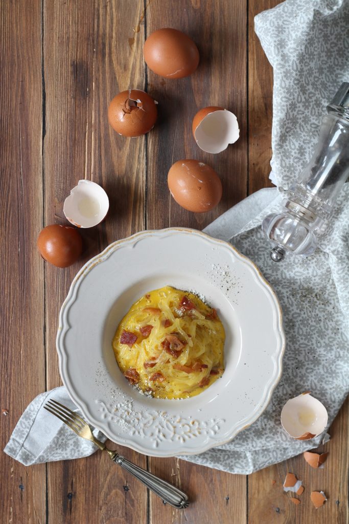 Shirataki alla carbonara facili e leggeri