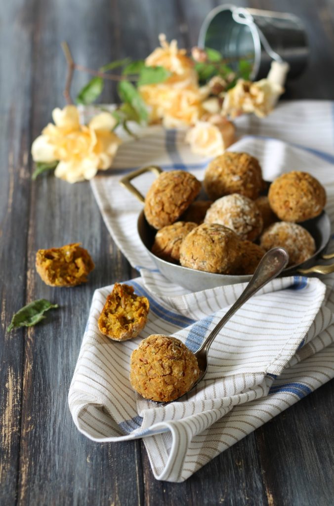 Polpette di lenticchie borlotti e pomodori secchi vegan