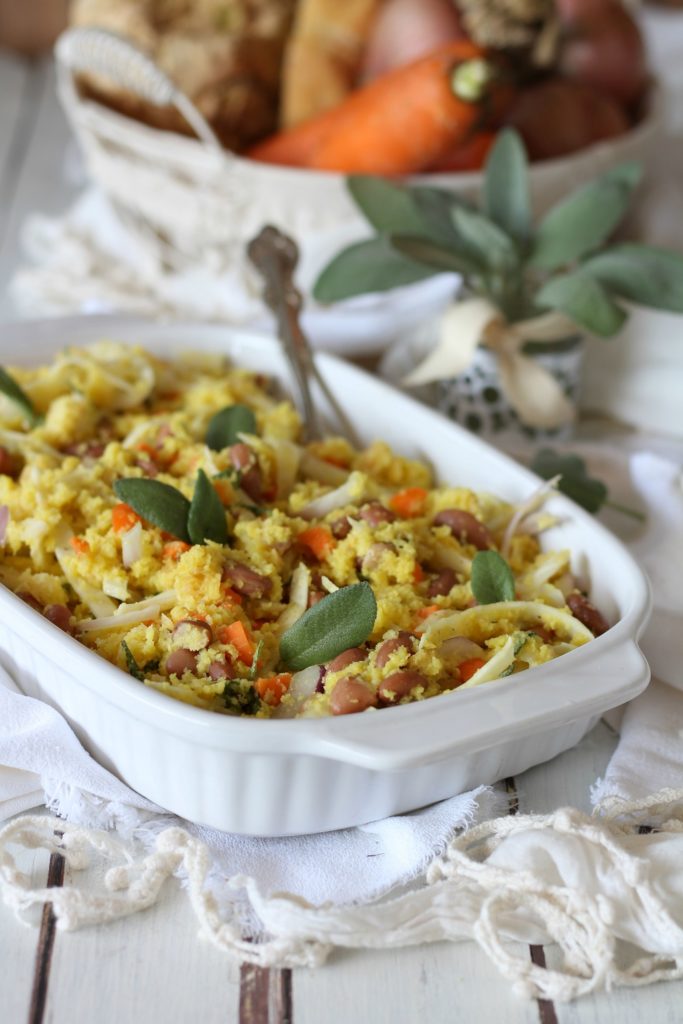 Panzanella alla milanese con borlotti e zafferano VEGANA