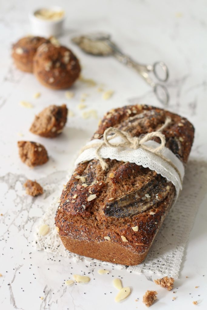 Banana bread vegan senza saccarosio integrale