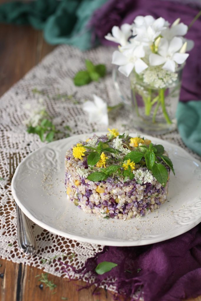 Insalata di grano saraceno e ricotta senza glutine