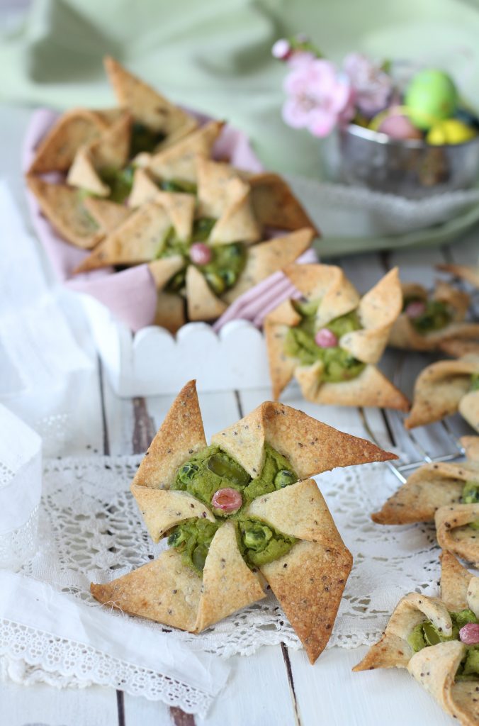 Girandole salate con frolla alla chia ricetta light