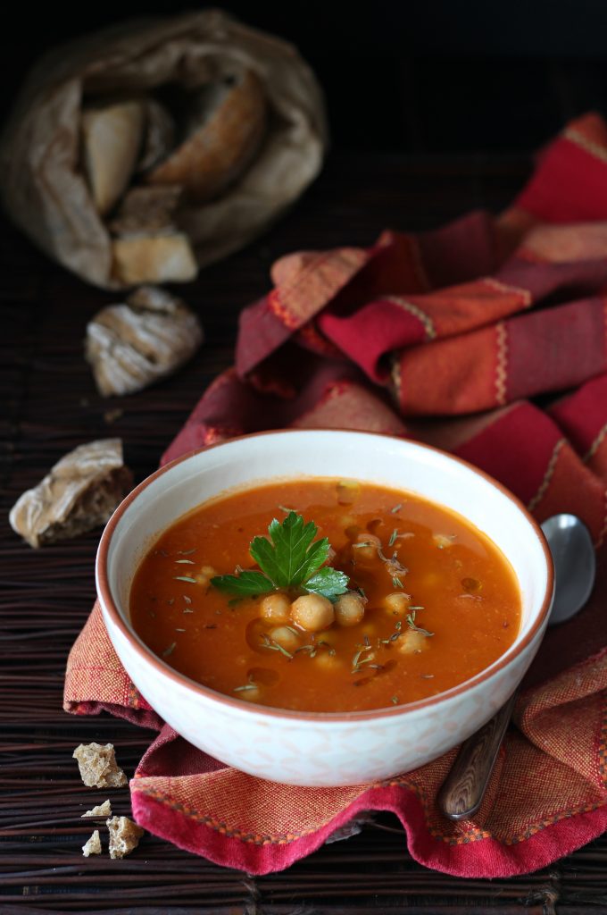 Zuppa di ceci e pomodorini allo zafferano Ciro Flagella