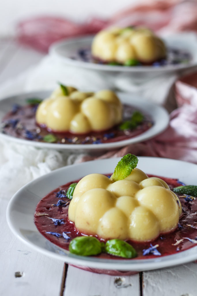 Budino ananas e frutti di bosco con agar agar light