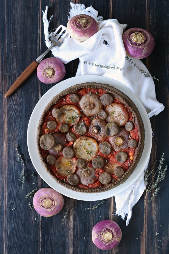 Torta rustica di rape primosale e pomodoro RICETTA LIGHT