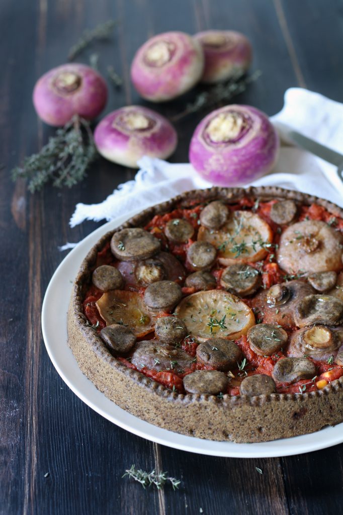 Torta rustica di rape primosale e pomodoro RICETTA VEGETARIANA