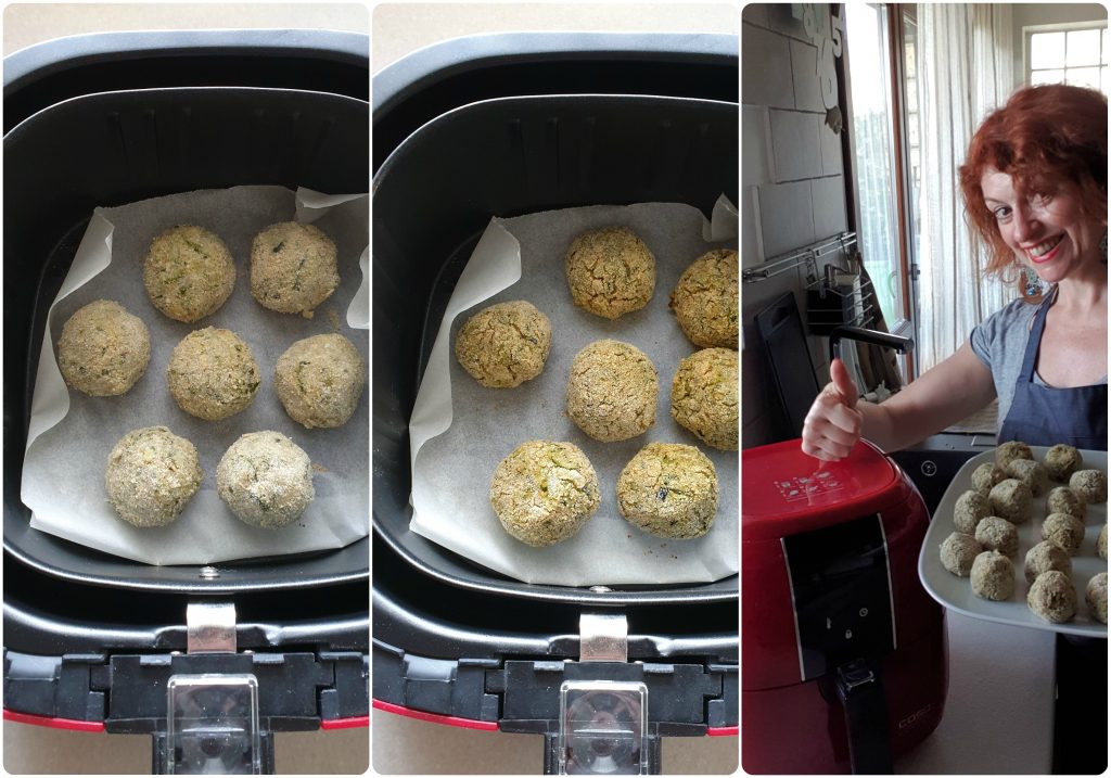 Polpette di zucchine e patate cottura con airfryer caso design