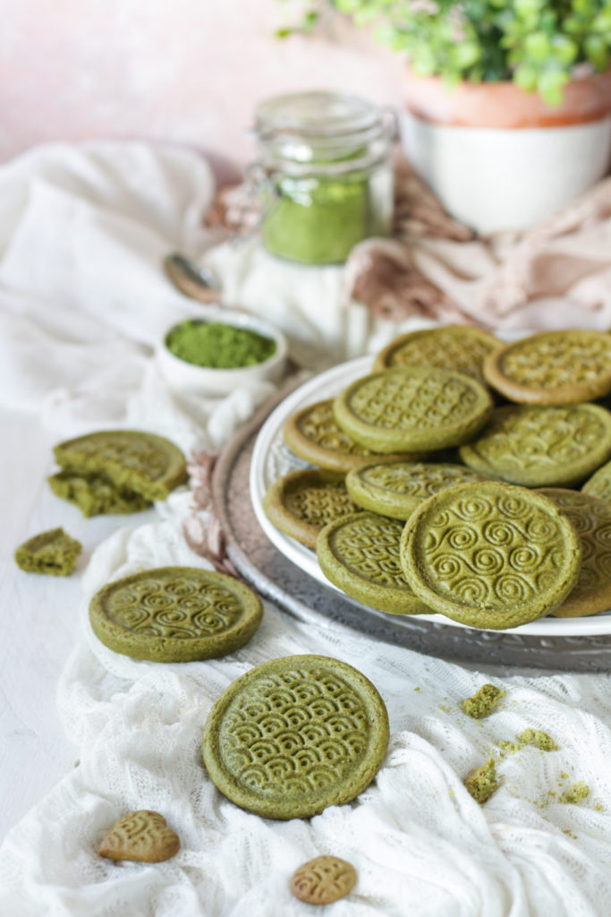 Biscotti al tè matcha senza burro ricetta veloce