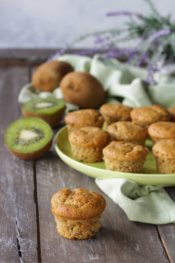 Muffin vegan ai kiwi frullati veloci light