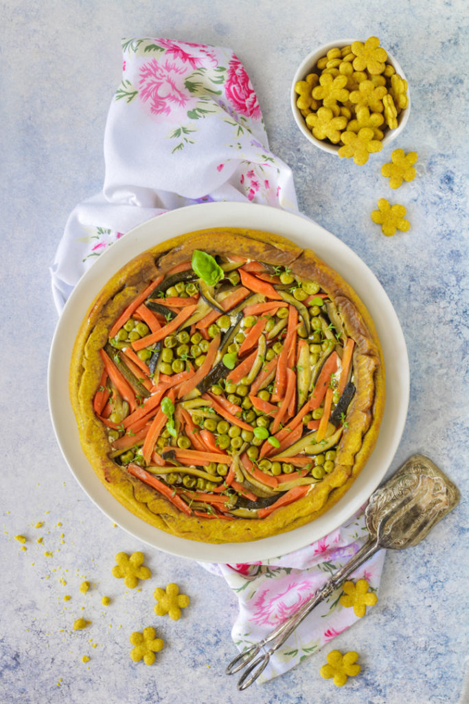 Tarte tatin salata verdure e ricotta piatto unico vegetariano