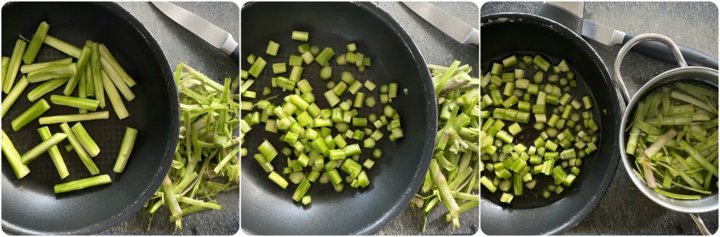 Come riciclare gambi duri degli asparagi