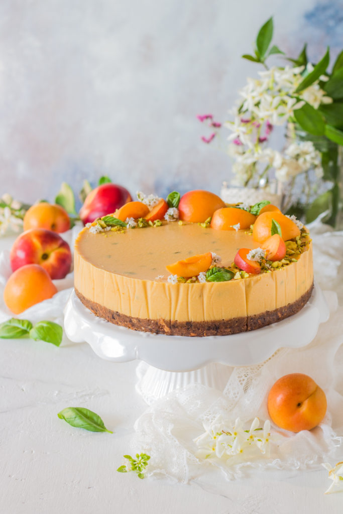 Cheesecake vegan senza cottura al succo di frutta ricetta facile