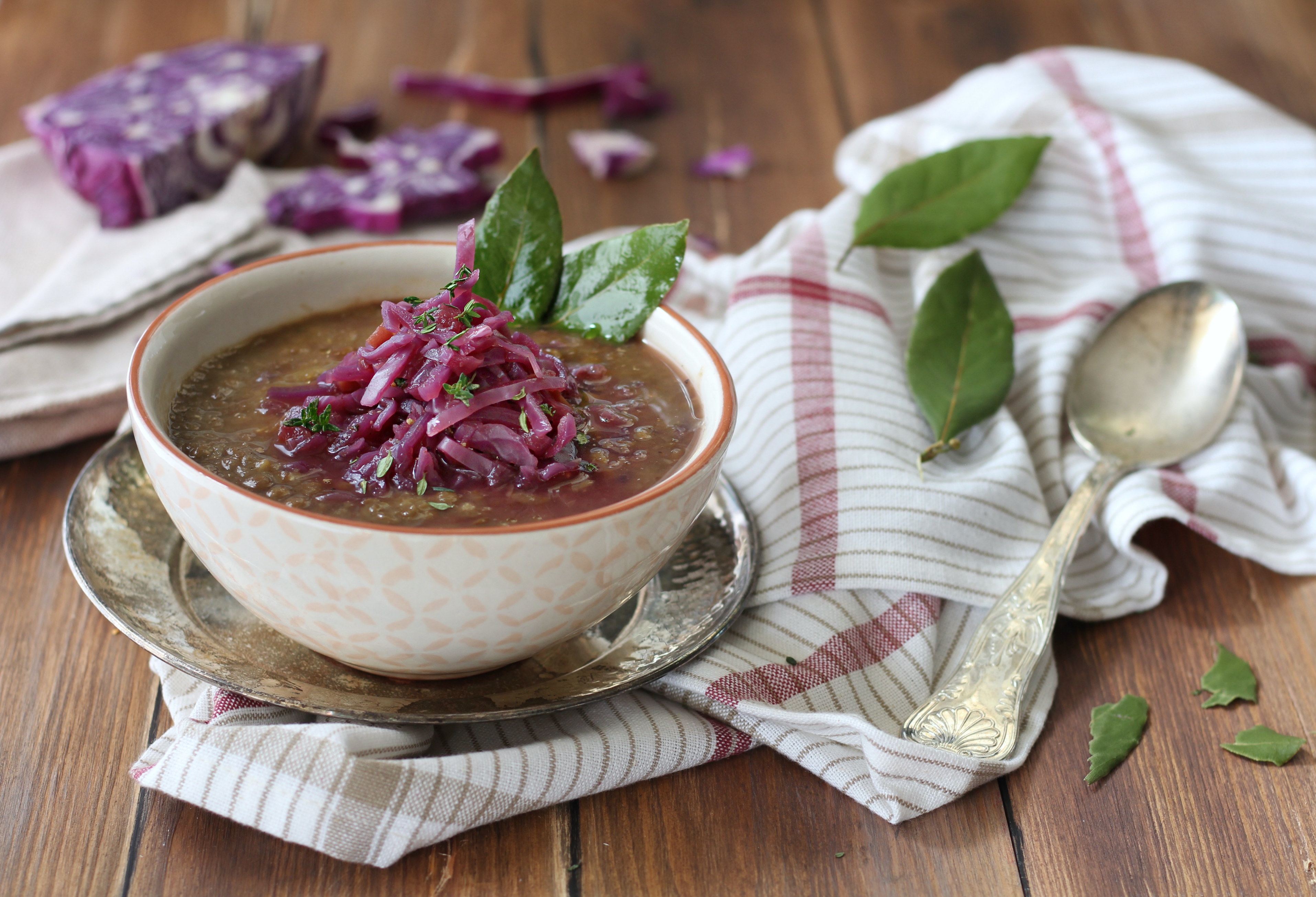 Lenticchie Al Curry Con Cavolo Cappuccio Agrodolce Papilla Monella