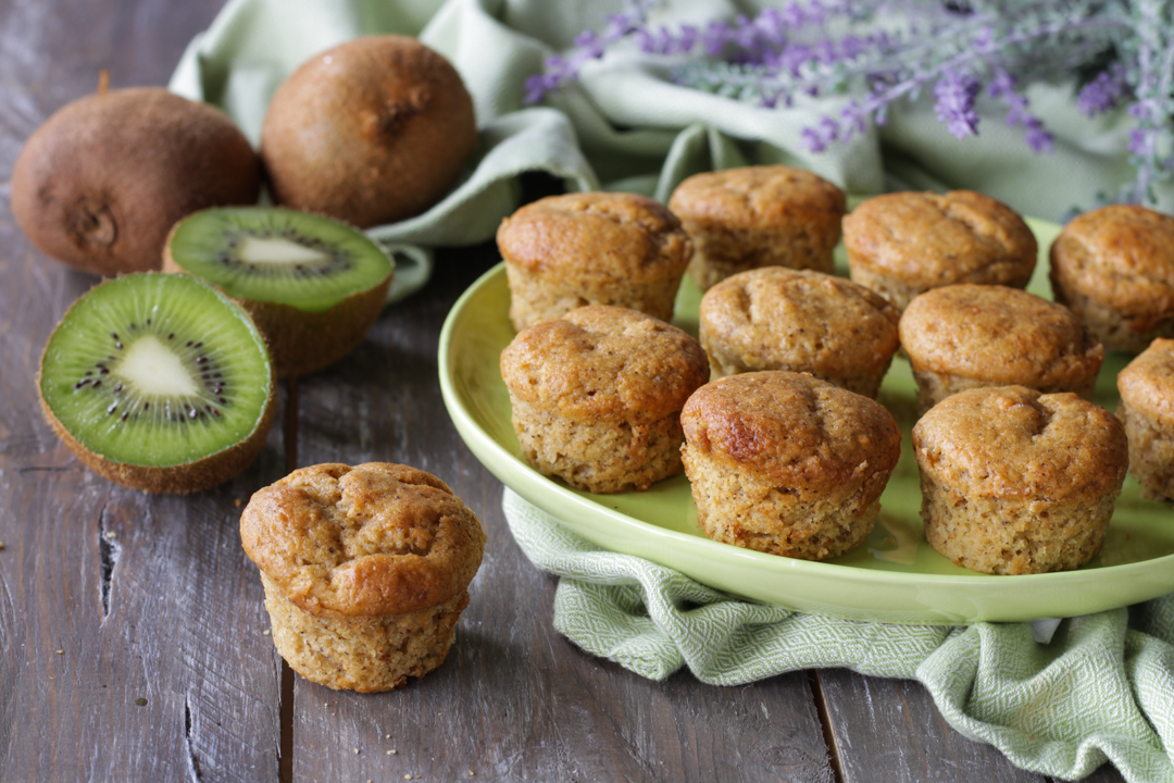 Muffin vegan ai kiwi frullati - Veloci e profumatissimi!