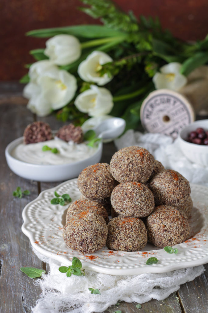 Polpette di fagioli rossi azuki e paprika vegan light