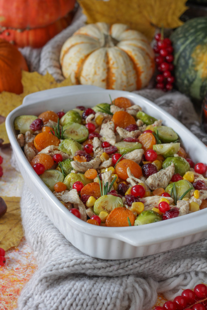 Terrina di tacchino con frutta e verdura autunnale ricetta thanksgiving