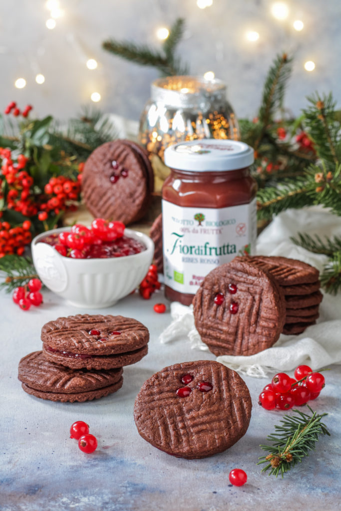 Biscotti facili e veloci cacao e ribes Rigoni di Asiago