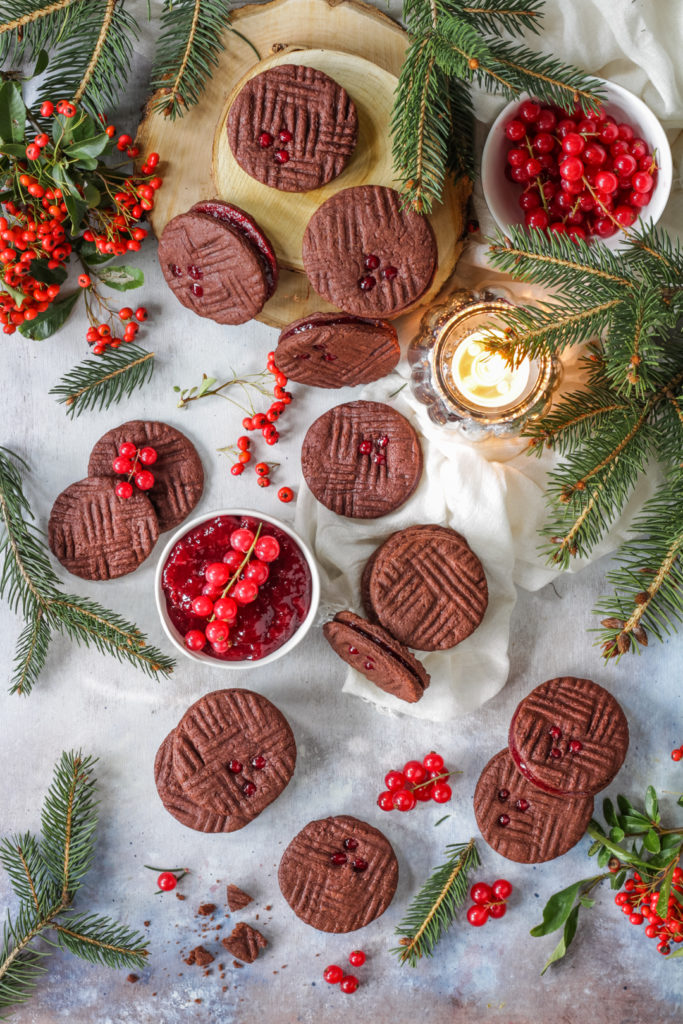 Biscotti facili e veloci cacao e ribes foodphotography