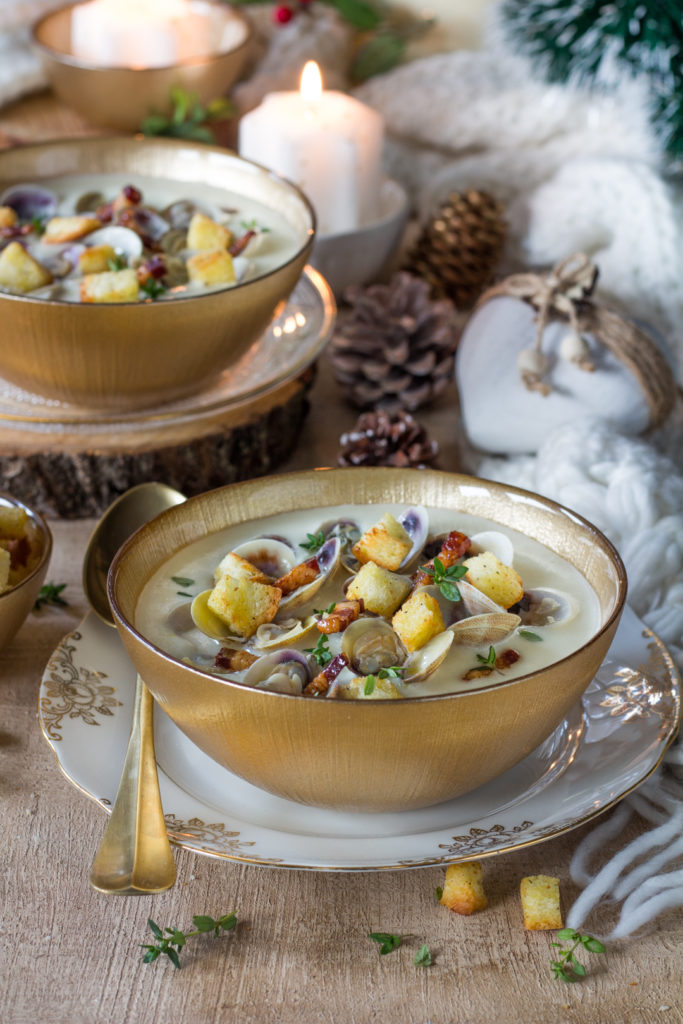 Clam chowder - zuppa di vongole New England