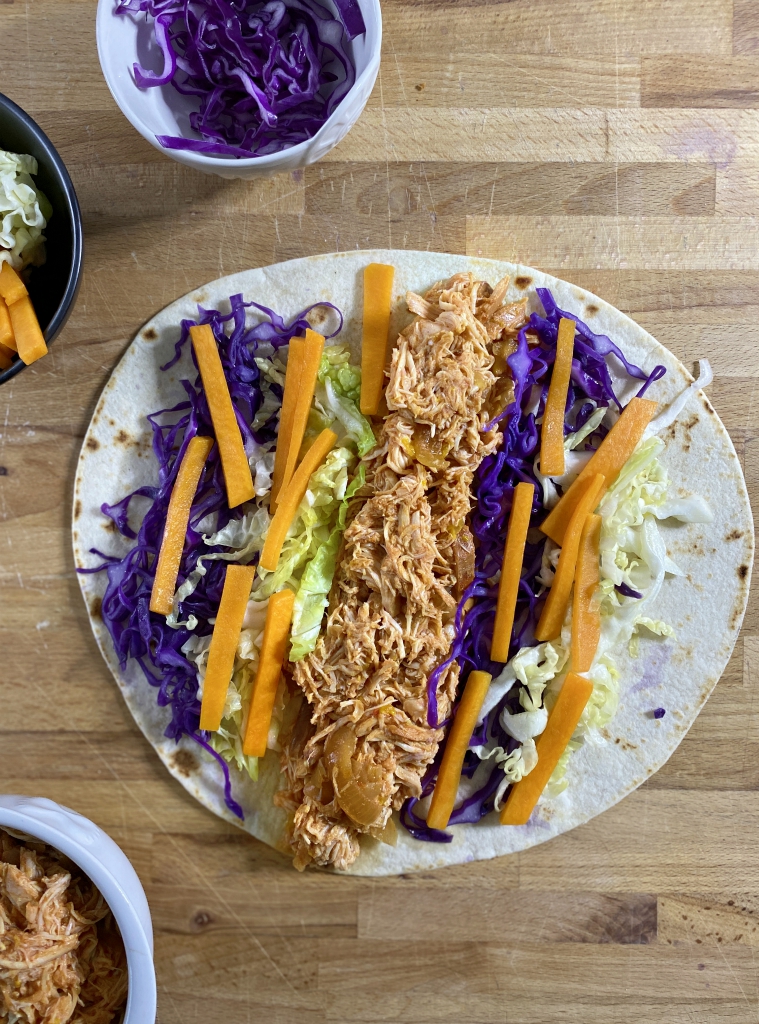 Chicken wrap con slow cooker