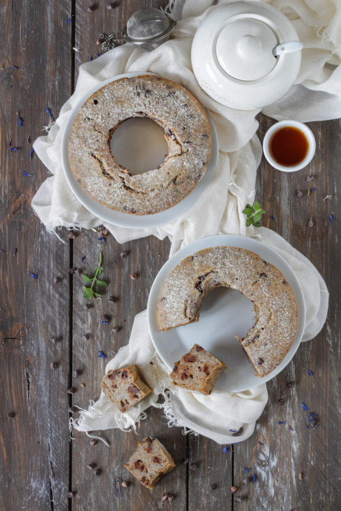 Torta veloce grano saraceno soia e cioccolato vegan con yogurt di soia