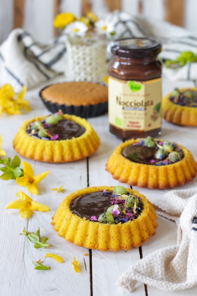 Crostatine morbide zafferano e nocciolata RIGONI DI ASIAGO