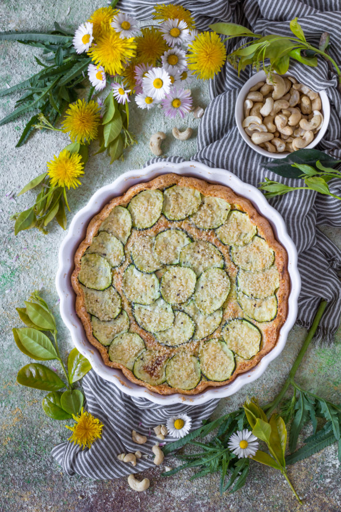 Frittata di albumi al forno con zucchine anacardi e carote