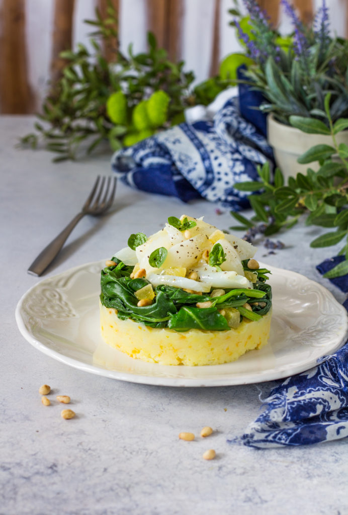 Tortino di stoccafisso con patate agli agrumi