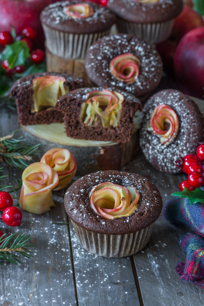 Muffin al vino fiore di mela