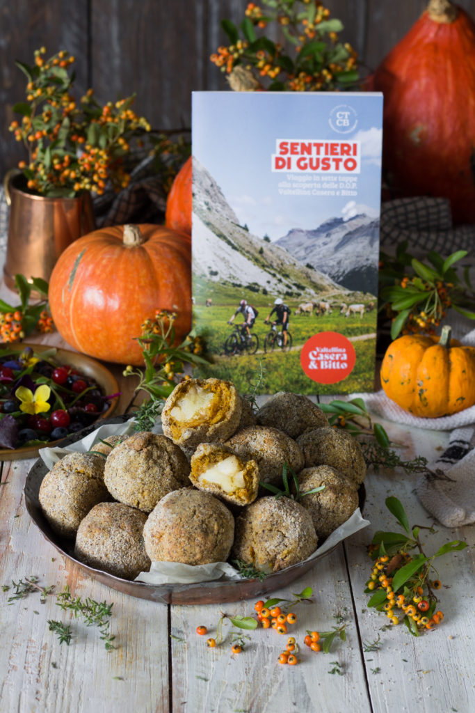 Polpette di zucca e Valtellina Casera dop CTCB 