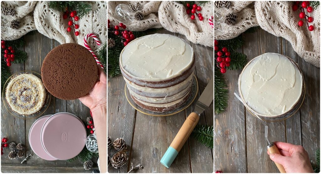 Naked cake vegan di Natale