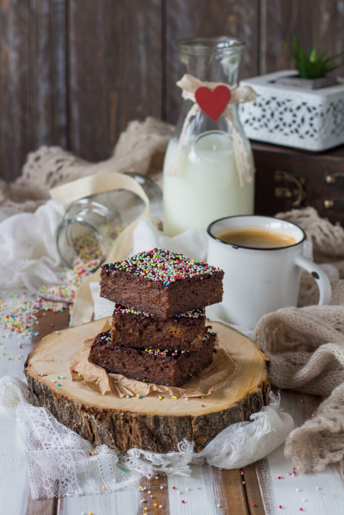 Brownies vegani di pane raffermo