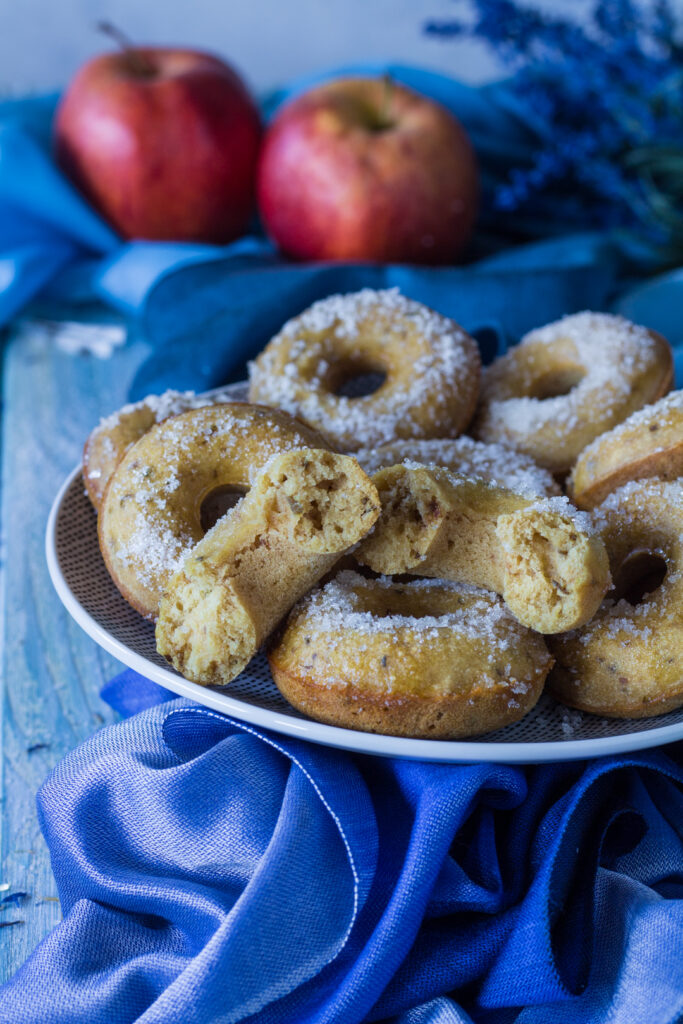 Donuts vegan con mela frullata