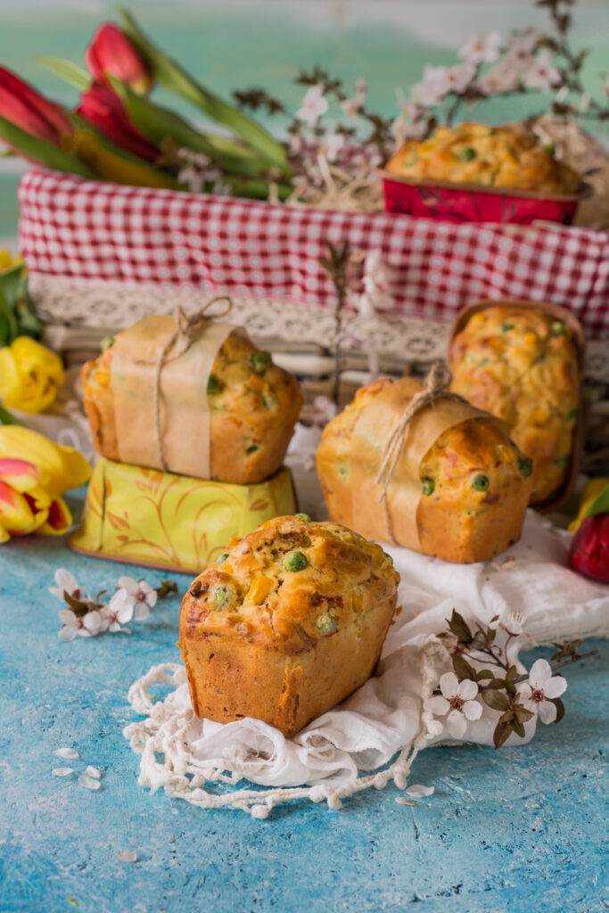 mini plumcake salati con verdure e formaggio bayernland