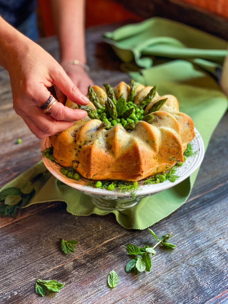 Ciambella salata alle verdure di primavera