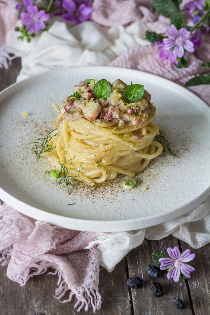 Spaghetti con anguilla longino & cardenal