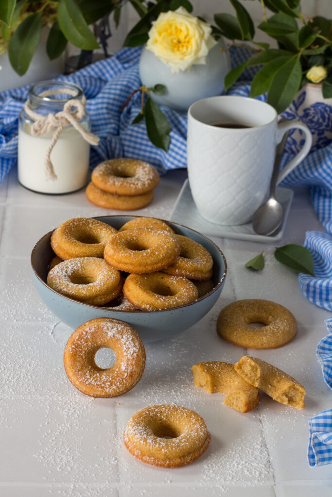 Donuts soffici al forno con creme fraiche 