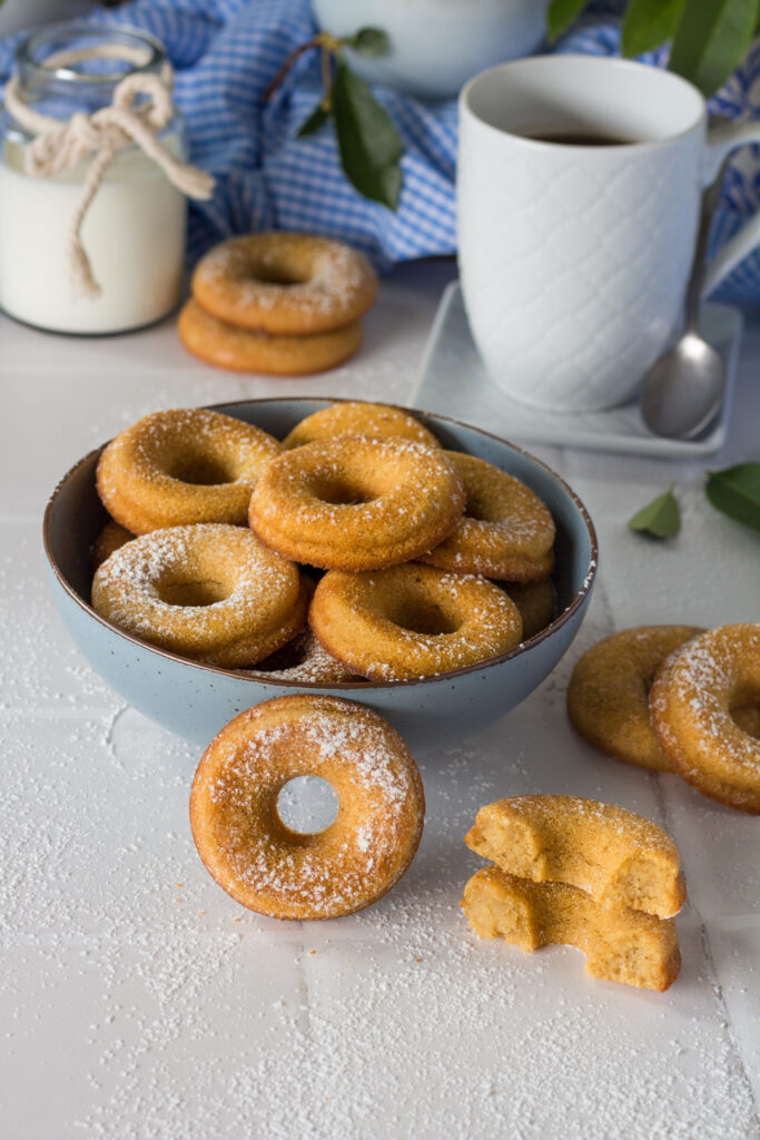 Donuts soffici al forno con creme fraiche 